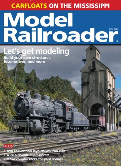 Titelbild der Ausgabe 6/2025 von Model Railroader. Diese Zeitschrift und viele weitere Computerzeitschriften, Tabletmagazine und Smartphonemagazine als Abo oder epaper bei United Kiosk online kaufen.