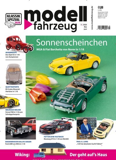 Titelbild der Ausgabe 3/2026 von Modell Fahrzeug. Diese Zeitschrift und viele weitere Reisemagazine, Freizeitmagazine und Wissensmagazine als Abo oder epaper bei United Kiosk online kaufen.