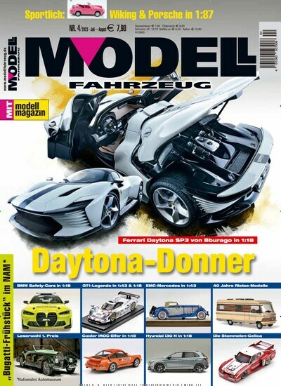 Titelbild der Ausgabe 4/2023 von Modell Fahrzeug. Diese Zeitschrift und viele weitere Reisemagazine, Freizeitmagazine und Wissensmagazine als Abo oder epaper bei United Kiosk online kaufen.