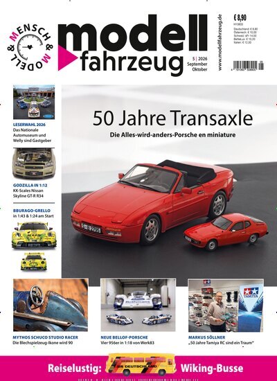 Titelbild der Ausgabe 5/2026 von Modell Fahrzeug. Diese Zeitschrift und viele weitere Reisemagazine, Freizeitmagazine und Wissensmagazine als Abo oder epaper bei United Kiosk online kaufen.