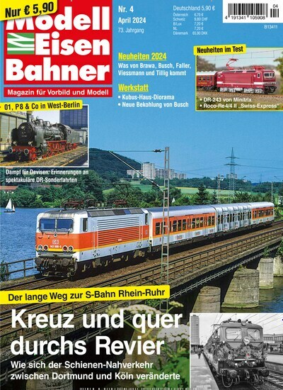 Titelbild der Ausgabe 4/2024 von Modelleisenbahner. Diese Zeitschrift und viele weitere Reisemagazine, Freizeitmagazine und Wissensmagazine als Abo oder epaper bei United Kiosk online kaufen.