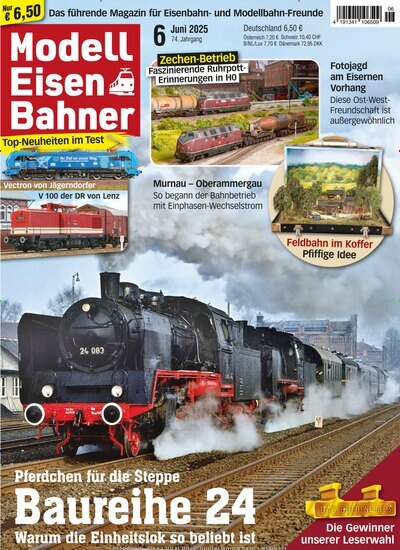 Titelbild der Ausgabe 6/2025 von Modelleisenbahner. Diese Zeitschrift und viele weitere Reisemagazine, Freizeitmagazine und Wissensmagazine als Abo oder epaper bei United Kiosk online kaufen.