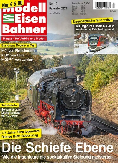 Titelbild der Ausgabe 12/2023 von Modelleisenbahner. Diese Zeitschrift und viele weitere Reisemagazine, Freizeitmagazine und Wissensmagazine als Abo oder epaper bei United Kiosk online kaufen.