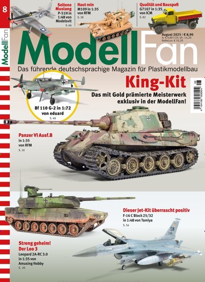 Titelbild der Ausgabe 8/2025 von ModellFan. Diese Zeitschrift und viele weitere Reisemagazine, Freizeitmagazine und Wissensmagazine als Abo oder epaper bei United Kiosk online kaufen.