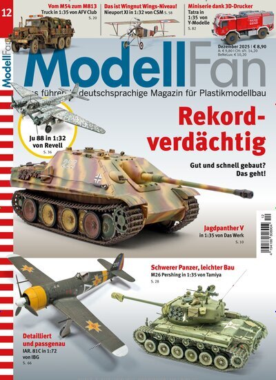 Titelbild der Ausgabe 12/2025 von ModellFan. Diese Zeitschrift und viele weitere Reisemagazine, Freizeitmagazine und Wissensmagazine als Abo oder epaper bei United Kiosk online kaufen.