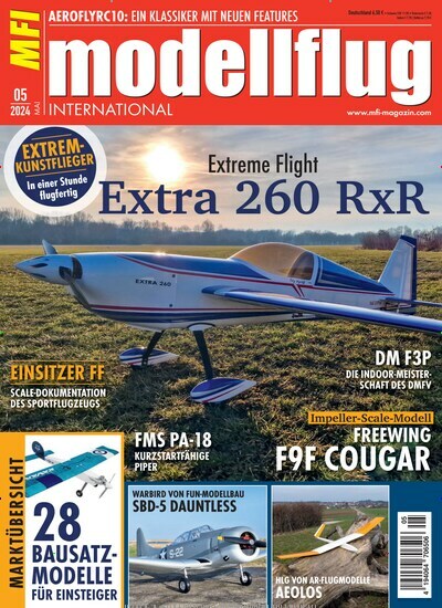 Titelbild der Ausgabe 5/2024 von Modellflug International. Diese Zeitschrift und viele weitere Reisemagazine, Freizeitmagazine und Wissensmagazine als Abo oder epaper bei United Kiosk online kaufen.