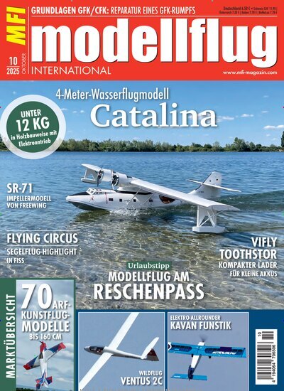 Titelbild der Ausgabe 10/2025 von Modellflug International. Diese Zeitschrift und viele weitere Reisemagazine, Freizeitmagazine und Wissensmagazine als Abo oder epaper bei United Kiosk online kaufen.