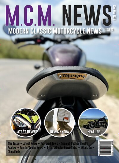 Titelbild der Ausgabe 45/2025 von Modern Classic Motorcycle News. Diese Zeitschrift und viele weitere Automagazine und Motorradzeitschriften als Abo oder epaper bei United Kiosk online kaufen.