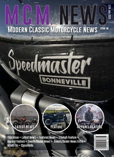 Titelbild der Ausgabe 48/2025 von Modern Classic Motorcycle News. Diese Zeitschrift und viele weitere Automagazine und Motorradzeitschriften als Abo oder epaper bei United Kiosk online kaufen.