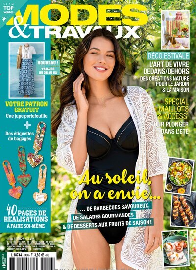 Titelbild der Ausgabe 6/2025 von Modes & Travaux. Diese Zeitschrift und viele weitere Frauenzeitschriften als Abo oder epaper bei United Kiosk online kaufen.