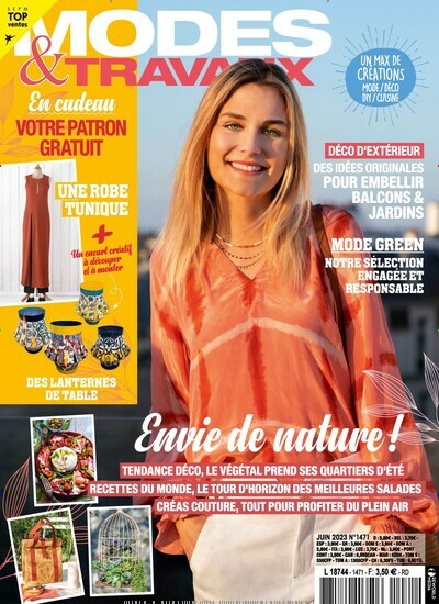 Titelbild der Ausgabe 471/2023 von Modes & Travaux. Diese Zeitschrift und viele weitere Frauenzeitschriften als Abo oder epaper bei United Kiosk online kaufen.