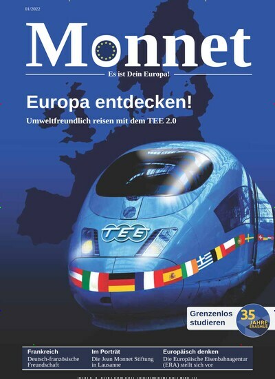 Titelbild der Ausgabe 1/2022 von Monnet. Diese Zeitschrift und viele weitere Wirtschaftsmagazine und Politikmagazine als Abo oder epaper bei United Kiosk online kaufen.