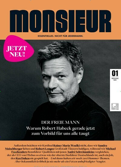 Titelbild der Ausgabe 1/2023 von Monsieur. Diese Zeitschrift und viele weitere Wirtschaftsmagazine und Politikmagazine als Abo oder epaper bei United Kiosk online kaufen.