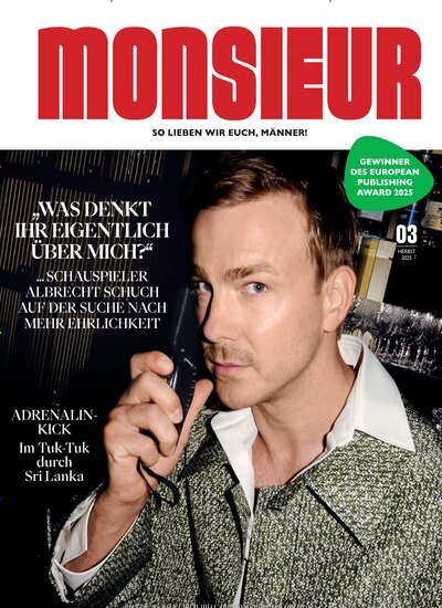 Titelbild der Ausgabe 3/2025 von Monsieur. Diese Zeitschrift und viele weitere Wirtschaftsmagazine und Politikmagazine als Abo oder epaper bei United Kiosk online kaufen.