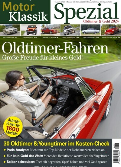 Titelbild der Ausgabe 2/2024 von Motor Klassik Spezial. Diese Zeitschrift und viele weitere Automagazine und Motorradzeitschriften als Abo oder epaper bei United Kiosk online kaufen.