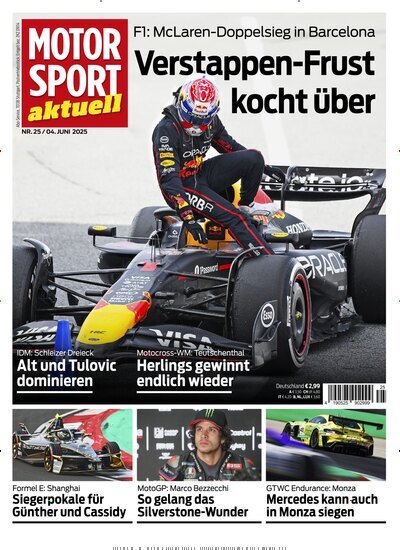 Titelbild der Ausgabe 25/2025 von Motor Sport aktuell. Diese Zeitschrift und viele weitere Automagazine und Motorradzeitschriften als Abo oder epaper bei United Kiosk online kaufen.