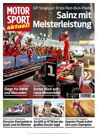 Titelbild der Ausgabe 41/2023 von Motor Sport aktuell. Diese Zeitschrift und viele weitere Automagazine und Motorradzeitschriften als Abo oder epaper bei United Kiosk online kaufen.