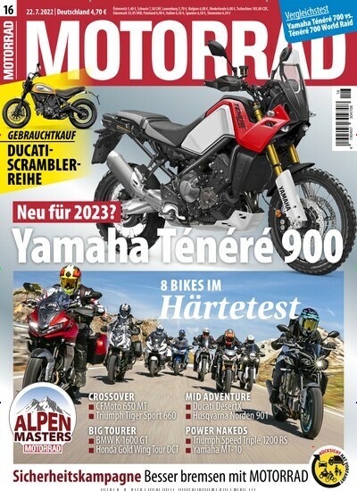 Cover der Zeitschrift Motorrad