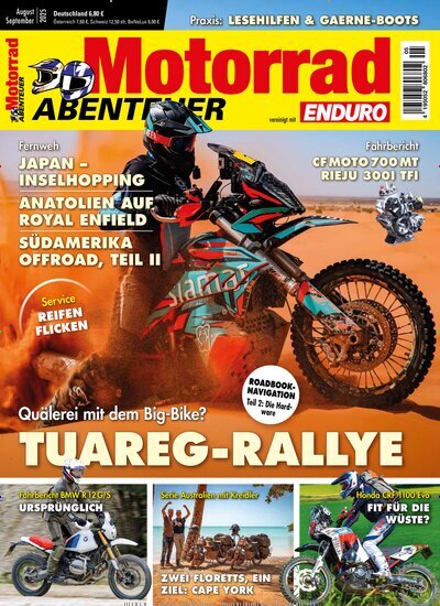 Titelbild der Ausgabe 5/2025 von Motorrad ABENTEUER. Diese Zeitschrift und viele weitere Automagazine und Motorradzeitschriften als Abo oder epaper bei United Kiosk online kaufen.