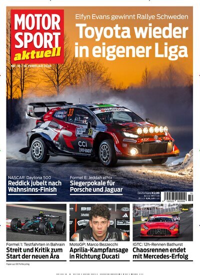 Titelbild der Ausgabe 10/2026 von MotorSport aktuell. Diese Zeitschrift und viele weitere Automagazine und Motorradzeitschriften als Abo oder epaper bei United Kiosk online kaufen.