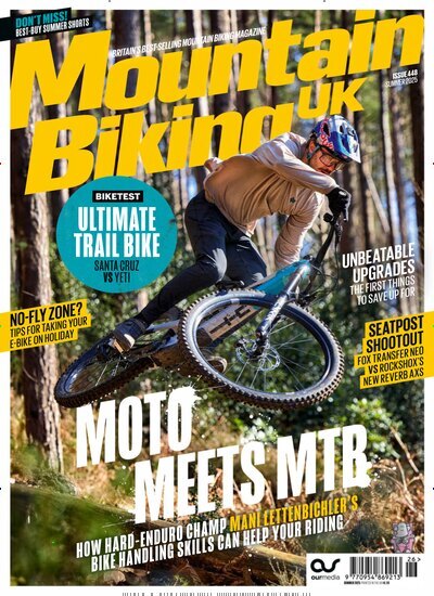 Titelbild der Ausgabe 448/2025 von Mountain Biking UK. Diese Zeitschrift und viele weitere Sportmagazine als Abo oder epaper bei United Kiosk online kaufen.
