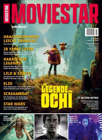 Titelbild der Ausgabe 2/2025 von Moviestar. Diese Zeitschrift und viele weitere Audiomagazine, Filmmagazine und Fotozeitschriften als Abo oder epaper bei United Kiosk online kaufen.