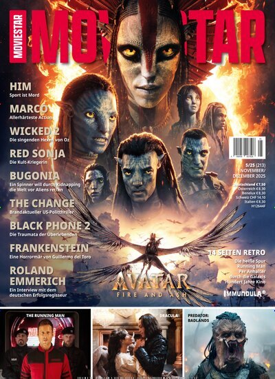 Titelbild der Ausgabe 5/2025 von Moviestar. Diese Zeitschrift und viele weitere Audiomagazine, Filmmagazine und Fotozeitschriften als Abo oder epaper bei United Kiosk online kaufen.