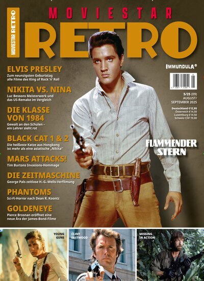 Titelbild der Ausgabe 9/2025 von Moviestar Retro. Diese Zeitschrift und viele weitere Audiomagazine, Filmmagazine und Fotozeitschriften als Abo oder epaper bei United Kiosk online kaufen.