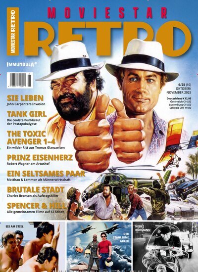 Titelbild der Ausgabe 10/2025 von Moviestar Retro. Diese Zeitschrift und viele weitere Audiomagazine, Filmmagazine und Fotozeitschriften als Abo oder epaper bei United Kiosk online kaufen.