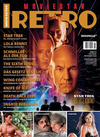 Titelbild der Ausgabe 16/2026 von Moviestar Retro. Diese Zeitschrift und viele weitere Audiomagazine, Filmmagazine und Fotozeitschriften als Abo oder epaper bei United Kiosk online kaufen.