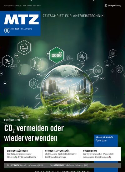 Titelbild der Ausgabe 6/2025 von MTZ - Motortechnische Zeitschrift. Diese Zeitschrift und viele weitere Industriemagazine und Handwerkmagazine als Abo oder epaper bei United Kiosk online kaufen.