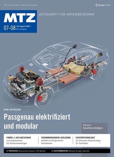 Titelbild der Ausgabe 7/2025 von MTZ - Motortechnische Zeitschrift. Diese Zeitschrift und viele weitere Industriemagazine und Handwerkmagazine als Abo oder epaper bei United Kiosk online kaufen.