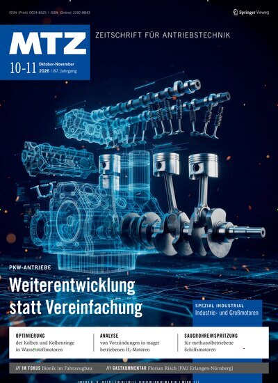 Titelbild der Ausgabe 10/2026 von MTZ - Motortechnische Zeitschrift. Diese Zeitschrift und viele weitere Industriemagazine und Handwerkmagazine als Abo oder epaper bei United Kiosk online kaufen.