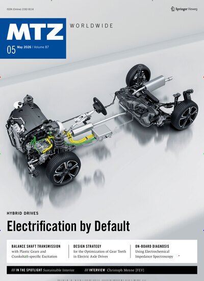 Titelbild der Ausgabe 5/2026 von MTZ worldwide. Diese Zeitschrift und viele weitere Industriemagazine und Handwerkmagazine als Abo oder epaper bei United Kiosk online kaufen.