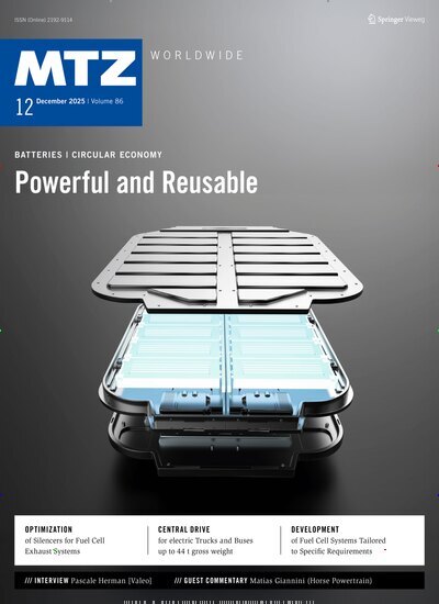 Titelbild der Ausgabe 12/2025 von MTZ worldwide. Diese Zeitschrift und viele weitere Industriemagazine und Handwerkmagazine als Abo oder epaper bei United Kiosk online kaufen.