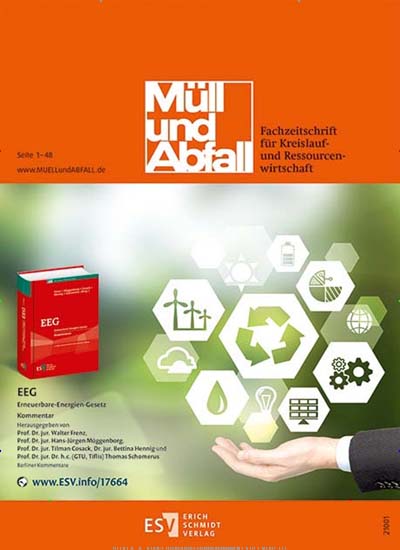 Titelbild der Ausgabe 1/2020 von Müll und Abfall. Diese Zeitschrift und viele weitere Naturzeitschriften, Landwirtschaftszeitungen und Umweltmagazine als Abo oder epaper bei United Kiosk online kaufen.