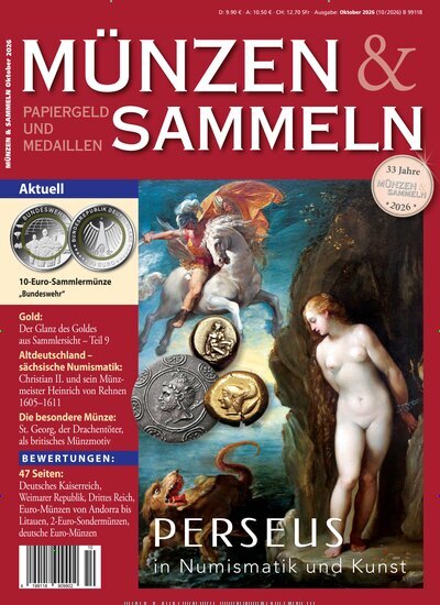 Titelbild der Ausgabe 10/2026 von Münzen & Sammeln. Diese Zeitschrift und viele weitere Reisemagazine, Freizeitmagazine und Wissensmagazine als Abo oder epaper bei United Kiosk online kaufen.