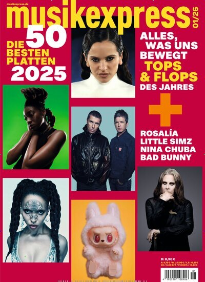 Titelbild der Ausgabe 1/2026 von musikexpress. Diese Zeitschrift und viele weitere Reisemagazine, Freizeitmagazine und Wissensmagazine als Abo oder epaper bei United Kiosk online kaufen.