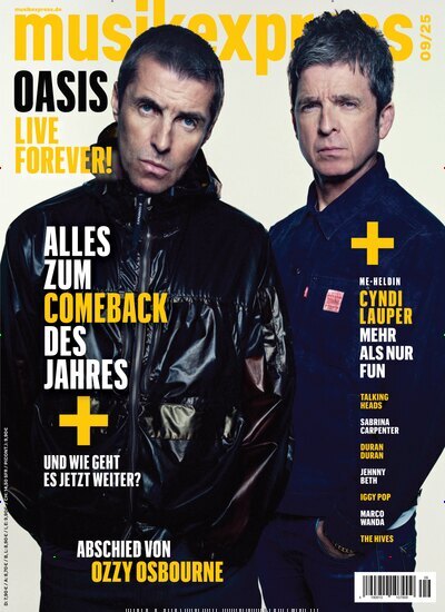 Titelbild der Ausgabe 9/2025 von musikexpress. Diese Zeitschrift und viele weitere Reisemagazine, Freizeitmagazine und Wissensmagazine als Abo oder epaper bei United Kiosk online kaufen.