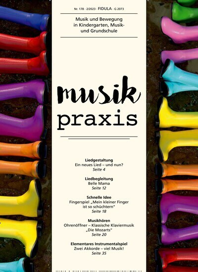 Titelbild der Ausgabe 178/2023 von musikpraxis. Diese Zeitschrift und viele weitere Zeitschriften für Pädagogik als Abo oder epaper bei United Kiosk online kaufen.