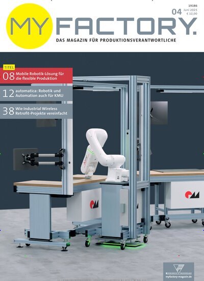 Titelbild der Ausgabe 4/2025 von Myfactory. Diese Zeitschrift und viele weitere Industriemagazine und Handwerkmagazine als Abo oder epaper bei United Kiosk online kaufen.
