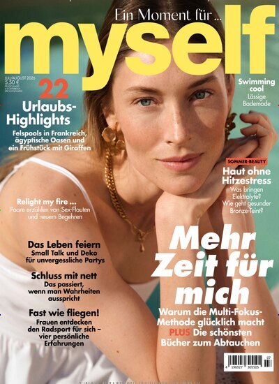 Titelbild der Ausgabe 7/2026 von myself. Diese Zeitschrift und viele weitere Frauenzeitschriften als Abo oder epaper bei United Kiosk online kaufen.