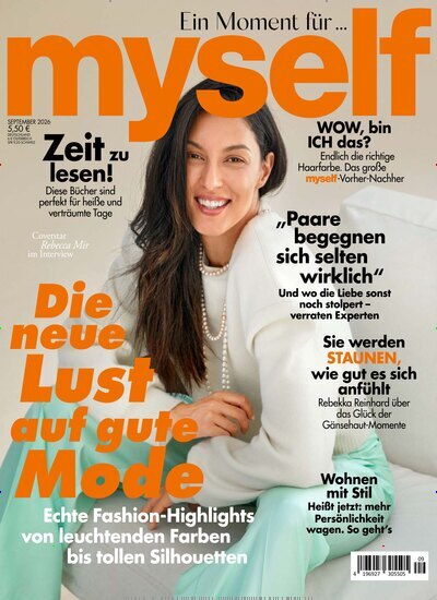 Titelbild der Ausgabe 9/2026 von myself. Diese Zeitschrift und viele weitere Frauenzeitschriften als Abo oder epaper bei United Kiosk online kaufen.