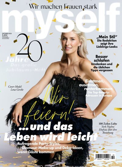 Titelbild der Ausgabe 10/2025 von myself. Diese Zeitschrift und viele weitere Frauenzeitschriften als Abo oder epaper bei United Kiosk online kaufen.