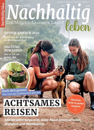Titelbild der Ausgabe 2/2026 von Nachhaltig leben. Diese Zeitschrift und viele weitere Wirtschaftsmagazine und Politikmagazine als Abo oder epaper bei United Kiosk online kaufen.