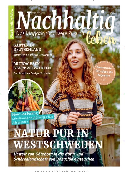Titelbild der Ausgabe 4/2026 von Nachhaltig leben. Diese Zeitschrift und viele weitere Wirtschaftsmagazine und Politikmagazine als Abo oder epaper bei United Kiosk online kaufen.