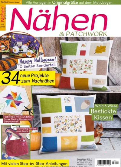 Titelbild der Ausgabe 5/2025 von Nähen & Patchwork. Diese Zeitschrift und viele weitere Modemagazine und DIY-Magazine als Abo oder epaper bei United Kiosk online kaufen.