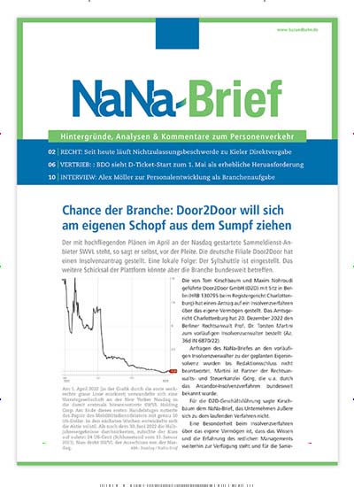 Titelbild der Ausgabe 8/2023 von NaNa Brief. Diese Zeitschrift und viele weitere Logistikmagazine und Medienmagazine als Abo oder epaper bei United Kiosk online kaufen.