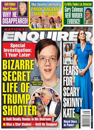 Titelbild der Ausgabe 30/2025 von National Enquirer. Diese Zeitschrift und viele weitere Lifestylemagazine und Peoplemagazine als Abo oder epaper bei United Kiosk online kaufen.