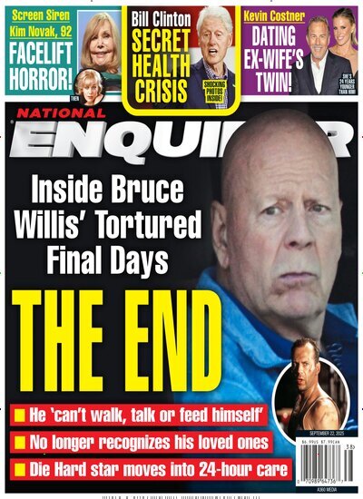 Titelbild der Ausgabe 37/2025 von National Enquirer. Diese Zeitschrift und viele weitere Lifestylemagazine und Peoplemagazine als Abo oder epaper bei United Kiosk online kaufen.